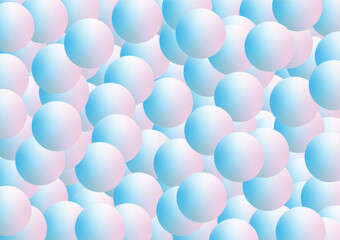 many pastel ball background