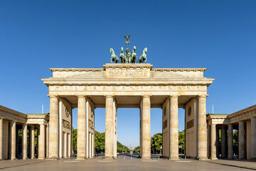 The Brandenburg Gate, Berlin's iconic landmark, Germany.