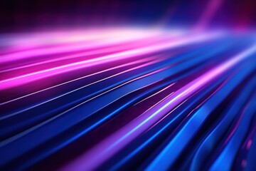 Abstract image of colorful light trails with motion blur effect, long time exposure, Generative AI