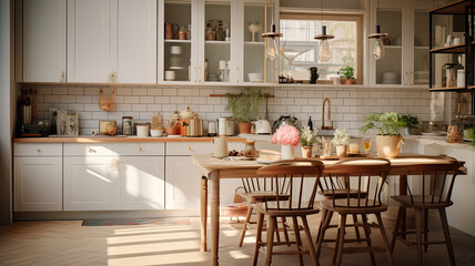 Living Room Interior Photo, Real Estate, Design, Generative AI