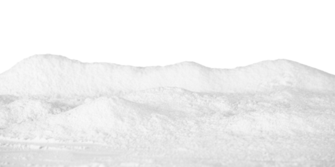 white snow isolated