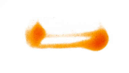 Smear of chili sauce isolated element
