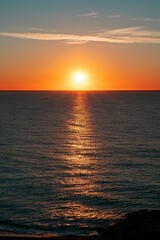 Fototapeta premium sunset over the sea