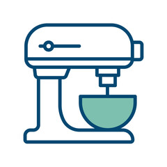 stand mixer icon vector design template in white background