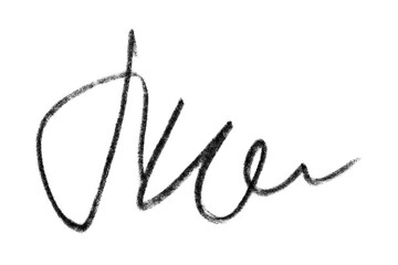 Black graphite pencil stroke cut out