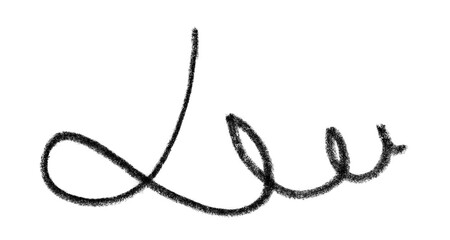 Black graphite pencil stroke cut out