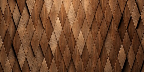 Randomly shifted offset vertical stretched rhomb wooden cubes or blocks surface background texture, empty floor or wall hardwood wallpaper - obrazy, fototapety, plakaty