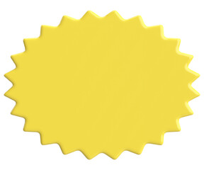 Price tag. Price label. 3D illustration.