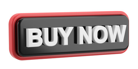 Buy now button. 3D illustration.