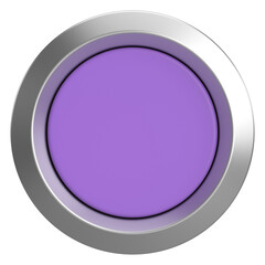 3D circle button. Empty button. 3D illustration.