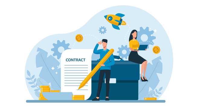 Business, start up contract and agreement