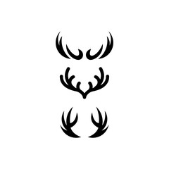 collection of deer antlers logo designs