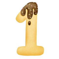 Cookie chocolate number 1