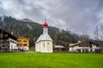 Switzerland village and landscape view