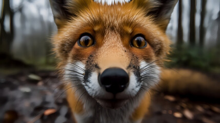 Prepare to be captivated by the curiosity of a playful red fox as we photograph it from up close! 