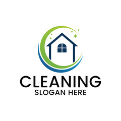 cleaning service logo and template vector, suitable for your company