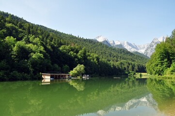 Naklejka premium Wanderung zum Rießer See