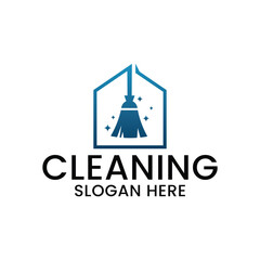 cleaning service logo and template vector, suitable for your company