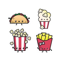 CUTE SNACK CHARACTER CARTOON COLLECTION