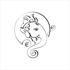 Ganesha Pen Ink Style M_2111003