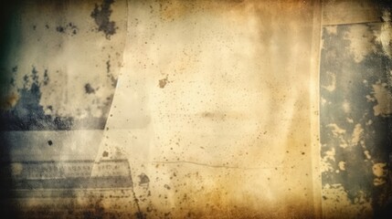 Fototapeta premium Vintage photo film background with gunge light leaks. Generative ai composite.