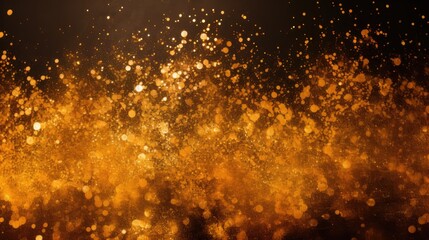 Fototapeta na wymiar Sparkling gold glitter background in motion.