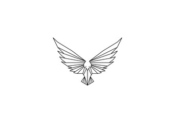 geometri logo bird