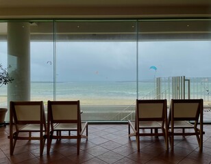 A cafe on a summer day