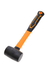 Rubber mallet isolated on white background
