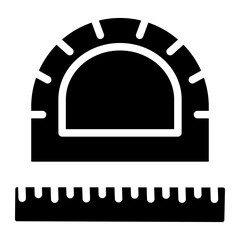 ruler glyph icon 