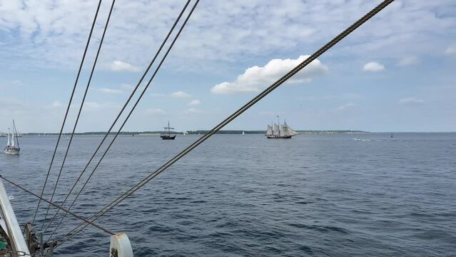 06/24/2023 Kiel Germany: windjammer parade of the tall sailor Alexander von Humboldt 2