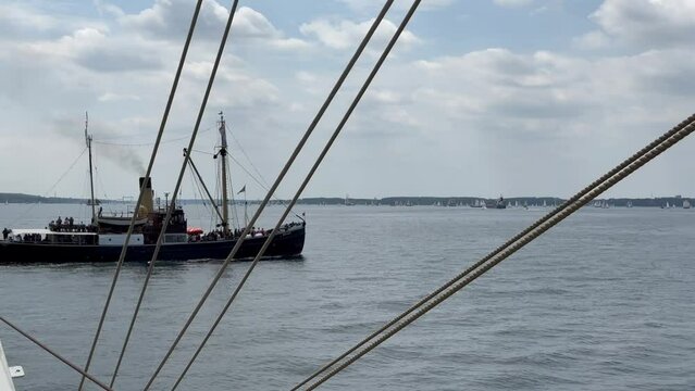 06/24/2023 Kiel Germany: windjammer parade of the tall sailor Alexander von Humboldt 2