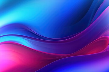 Fototapeta premium A blue and pink background with wavy lines, created with Generative Ai Technology