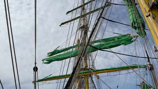 06/24/2023 Kiel Germany: windjammer parade of the tall sailor Alexander von Humboldt 2
