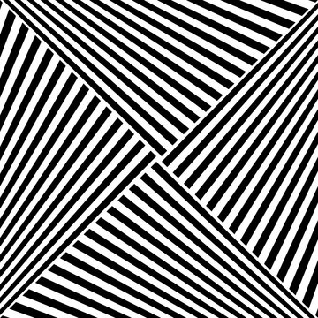 Diagonal striped illustration. Repeated black slanted lines on white background. Surface pattern design with linear ornament. Disco lights motif. Stripes wallpaper. Angle rays. Pinstripes vector art