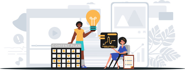 Digital Marketing Team. Ready to use banner