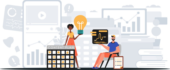 Digital Marketing Team. Ready to use banner