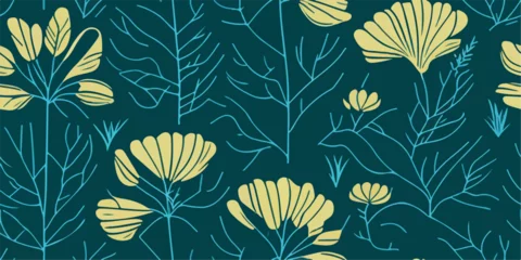 Foto op Plexiglas anti-reflex Nature's Tapestry: Vibrant Marigold Patterns on Display © valenia