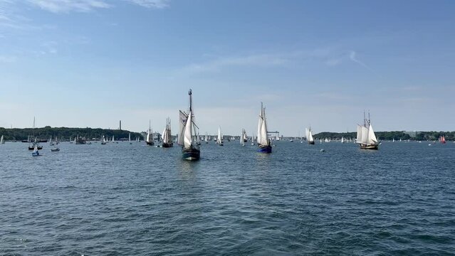 06/24/2023 Kiel Germany: windjammer parade of the tall sailor Alexander von Humboldt 2