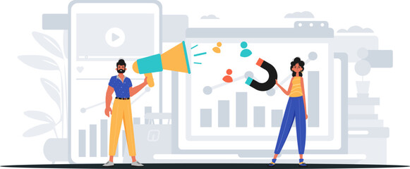 Digital Marketing Team. Ready to use banner