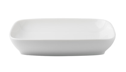 white plate isolated on transparent png