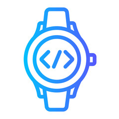 smart watch gradient icon