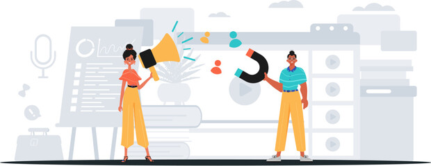 Digital Marketing Team. Ready to use banner