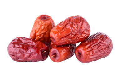 Dried red date or Chinese jujube on transparent png