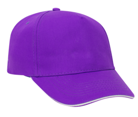 purple cap isolated on white background