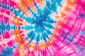 Vibrant tie-dyed pattern created with Generative Ai Technology