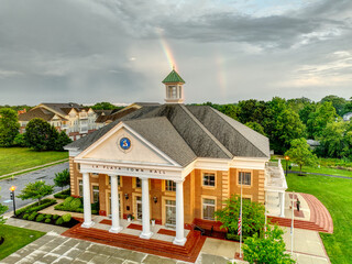 Rainbow at LaPlata Town Hall