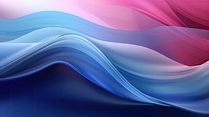 Fototapeta na wymiar Vibrant and colorful wave in shades of blue, pink, and white, created with Generative Ai Technology