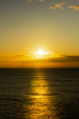 sunset over the sea