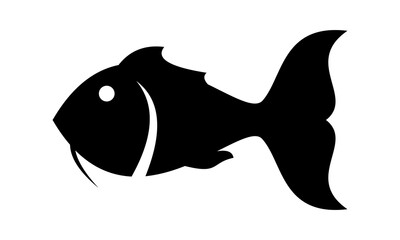 logo fish silhouette vector